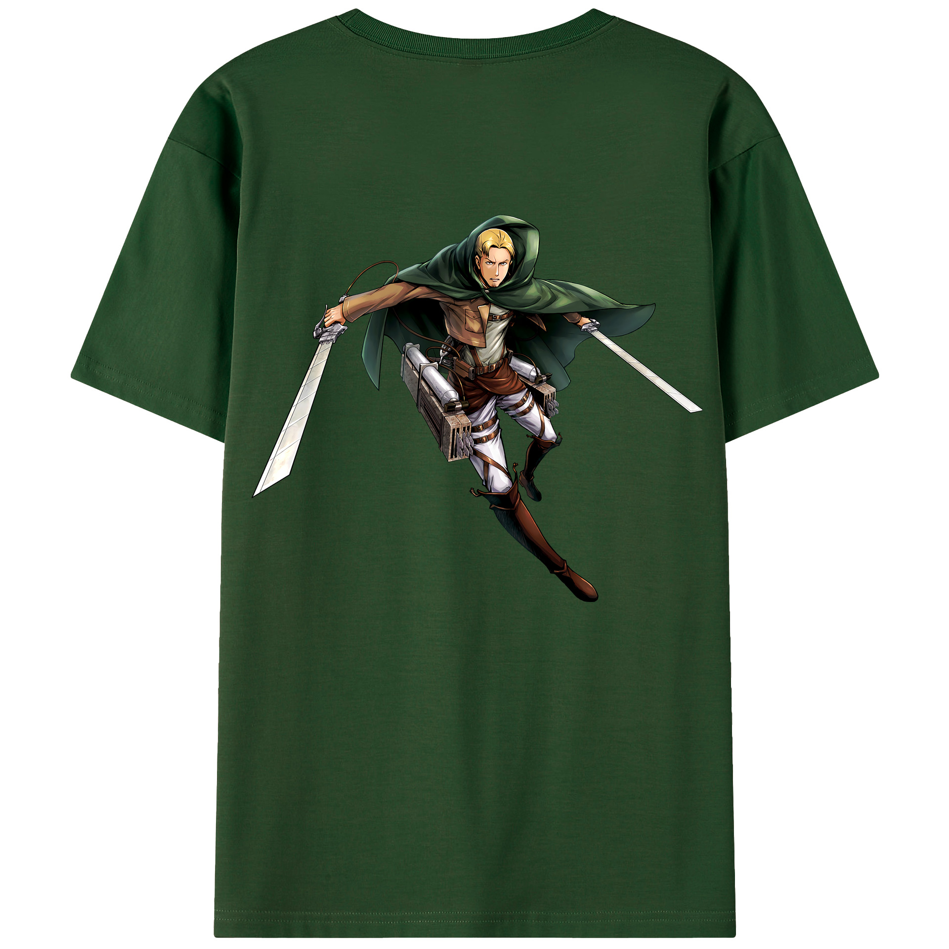 （画像用） 進撃の巨人 Attack on Titan 綿100％半袖Tシャツ（背面プリント）